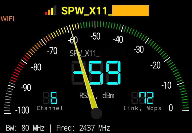 Speed Wi-Fi 5G X11_Wi-Fi電波普通